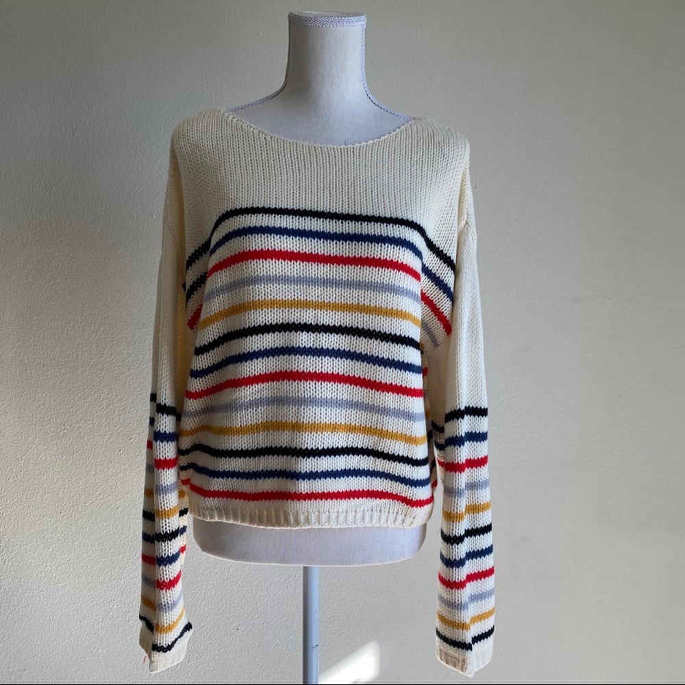 Winter Must Have:Rainbow Striped Oversized Sweater - Picture 11 of 16
